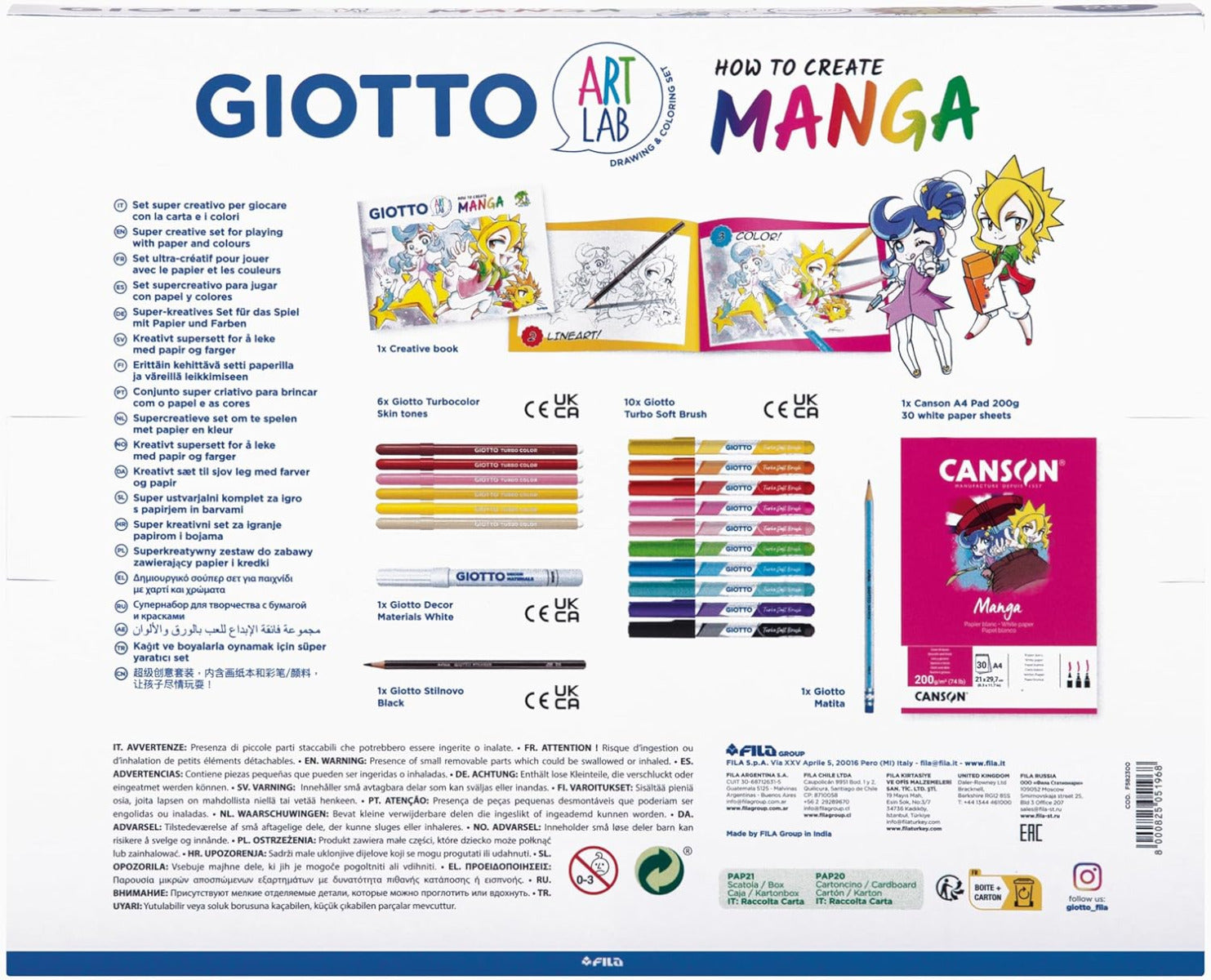 Buy Giotto Art Lab Manga | Yallatoys.com