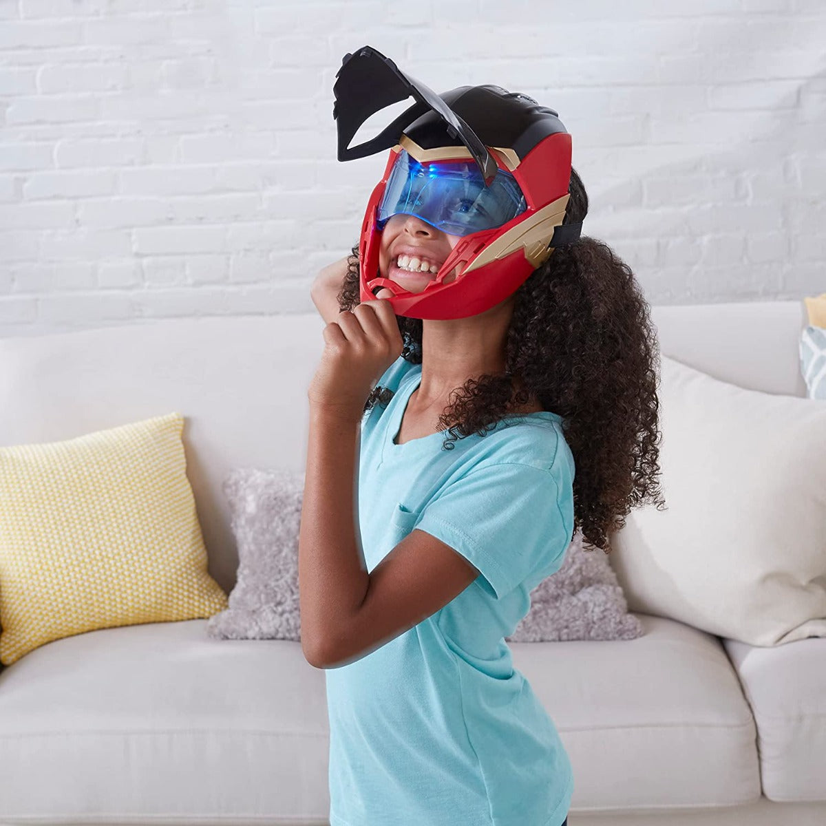 Buy Black Panther Wakanda Forever Ironheart Flip FX Mask with LED Light | Yallatoys.com