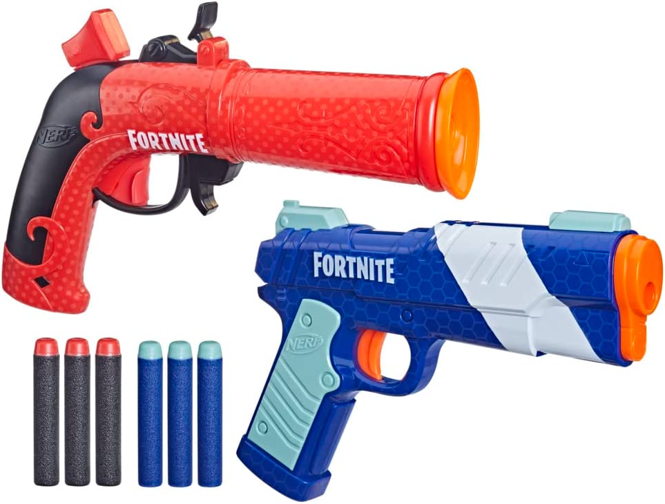 Buy Nerf Fortnite Dual Pack Includes 2 Fortnite Blasters and 6 Nerf Elite Darts | Yallatoys.com