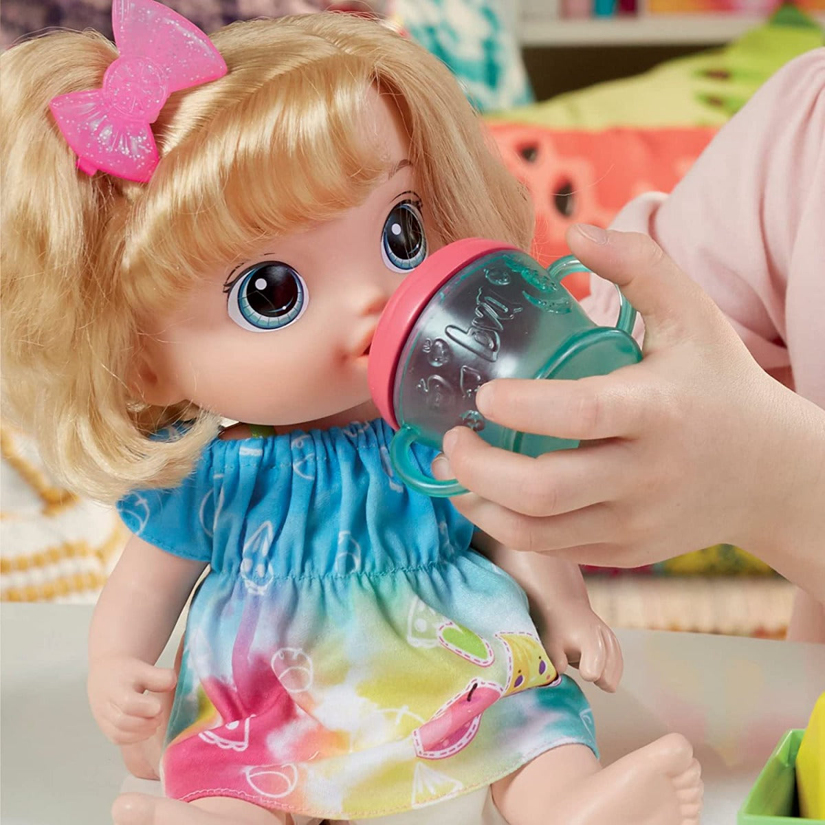 Buy Baby Alive Fruity Sips Doll Apple Pretend Juicer Baby Doll Set | Yallatoys.com