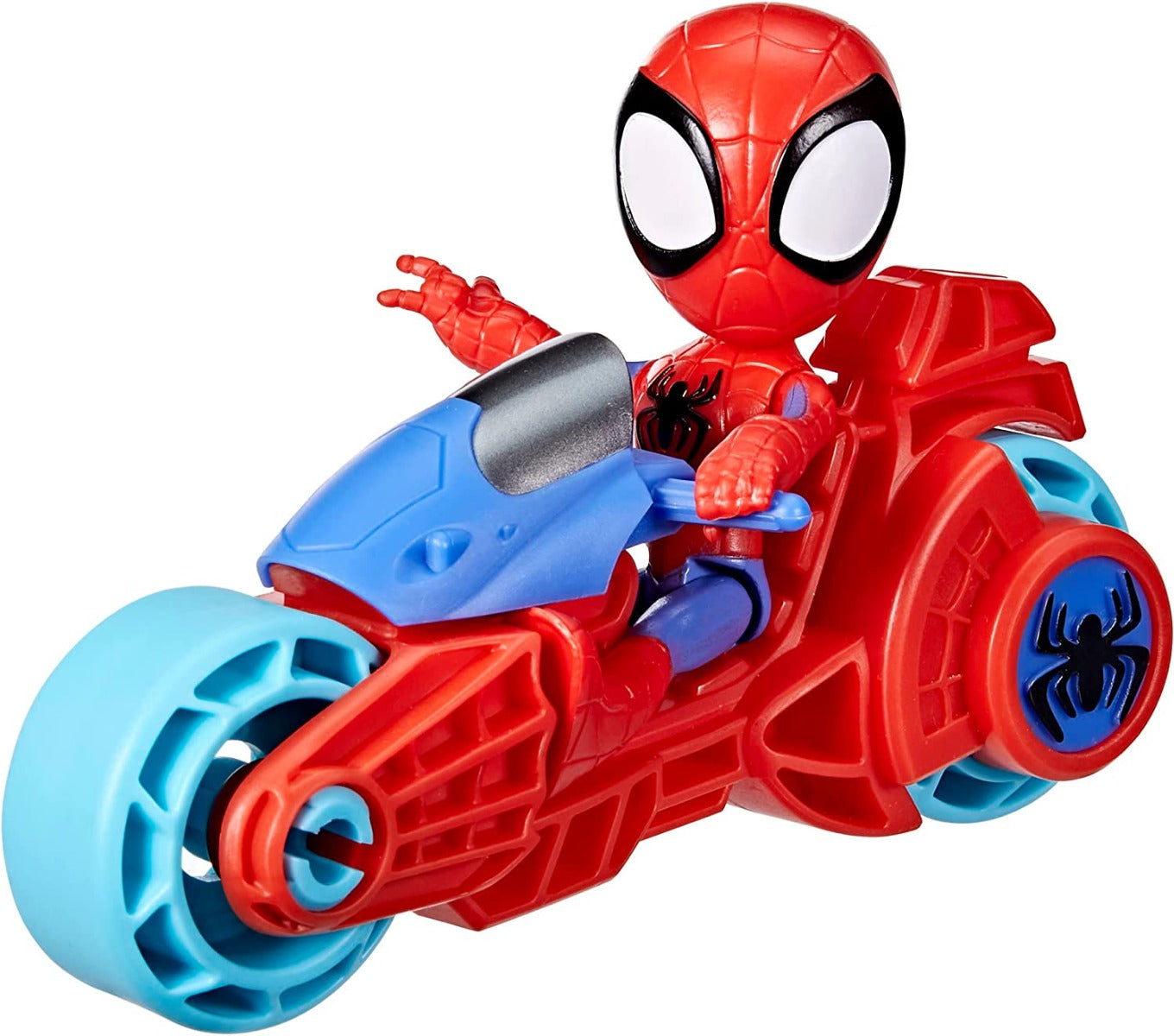 Buy Spidey and His Amazing Friends Spidey Action Figure with Toy Motorcycle | Yallatoys.com