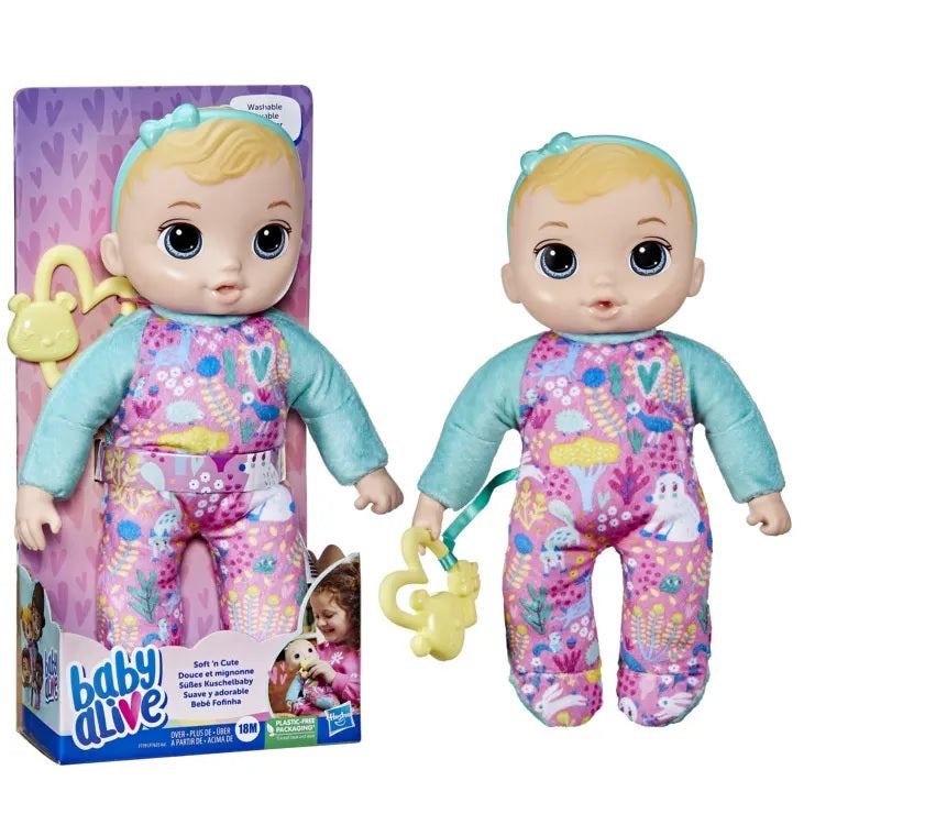 Buy Baby Alive Soft N Cute Blonde Hair Soft First Baby Doll | Yallatoys.com