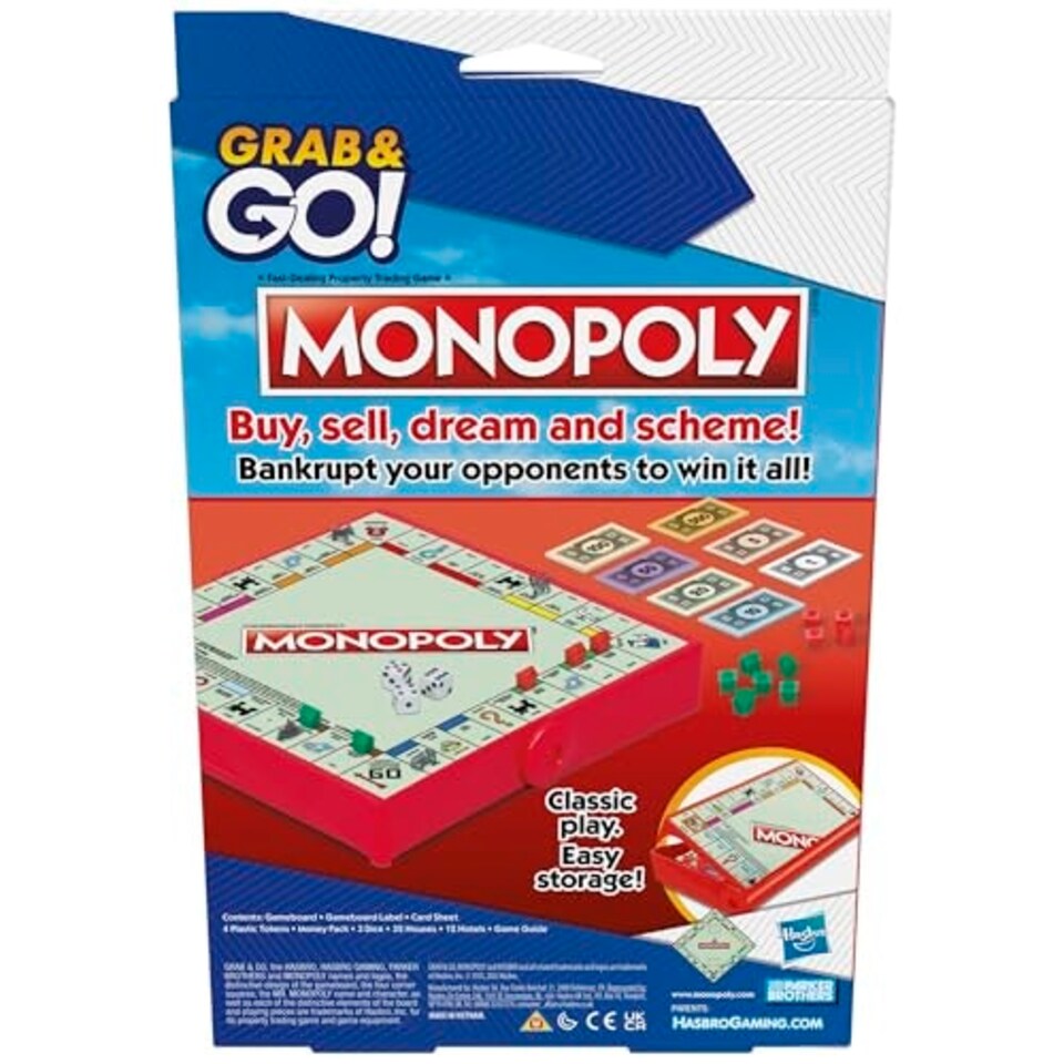Buy Monopoly grab and go game  | Yallatoys.com