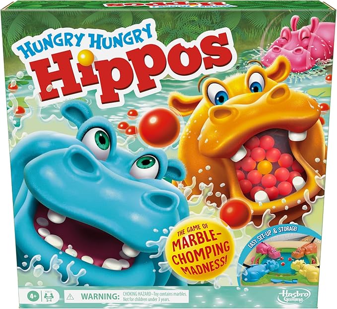 Buy Hungry hungry hippos game for preschoolers | Yallatoys.com