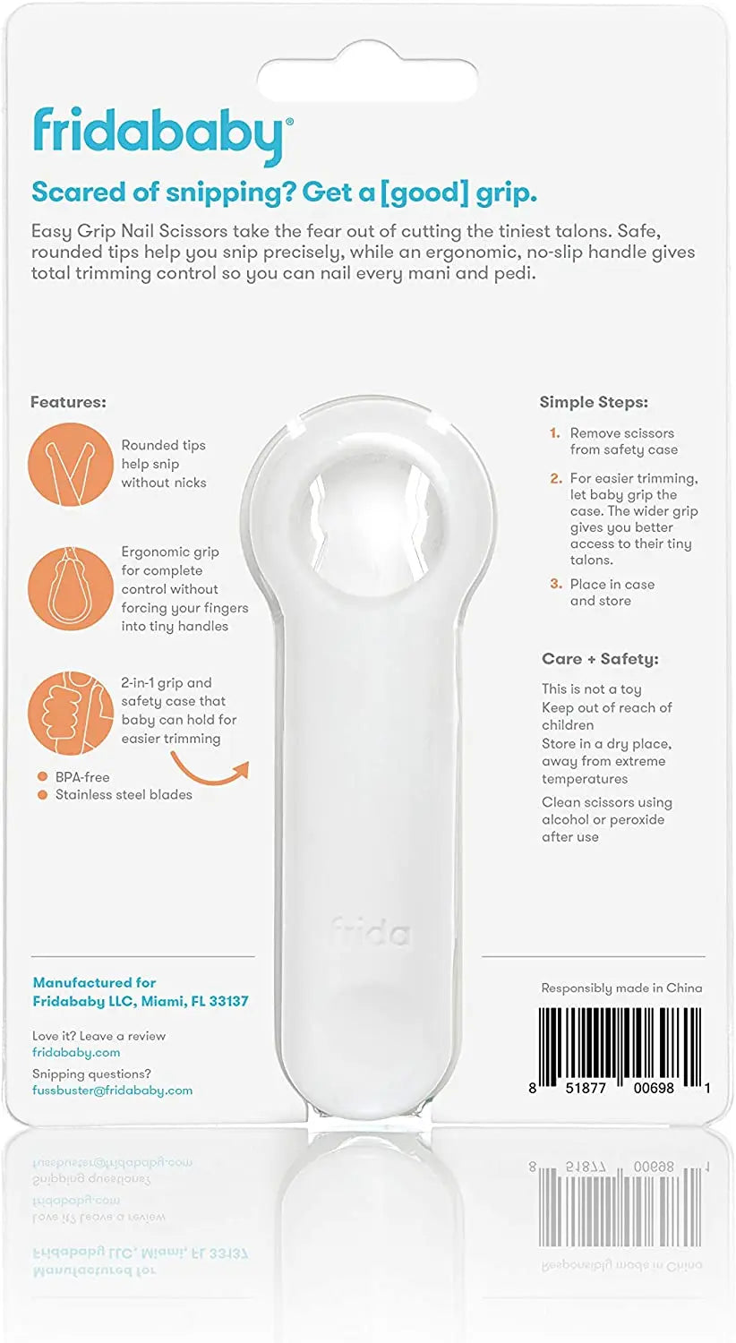 Frida Baby Easy Grip Nail Scissors By Frida Baby Safe For Infant Newborn Toddler Nails Frida Baby Yallatoys