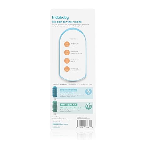 Fridababy Fine Or Straight Hair Detangling Baby Brush Frida Baby Yallatoys
