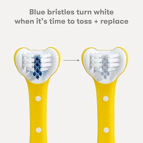 Frida Baby Triple Angle Tooth hugger Training Toothbrush For Toddler Yellow Frida Baby Yallatoys
