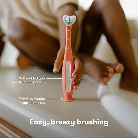 Frida Baby Triple Angle Tooth hugger Training Toothbrush For Toddler Pink Frida Baby Yallatoys