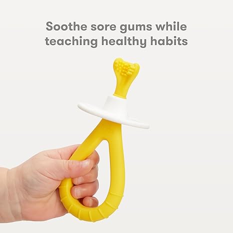 Frida Baby Training Toothbrush For Babies With Soft Silicone Bristles Frida Baby Yallatoys