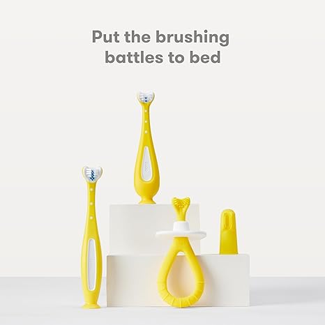 Frida Baby Training Toothbrush For Babies With Soft Silicone Bristles Frida Baby Yallatoys
