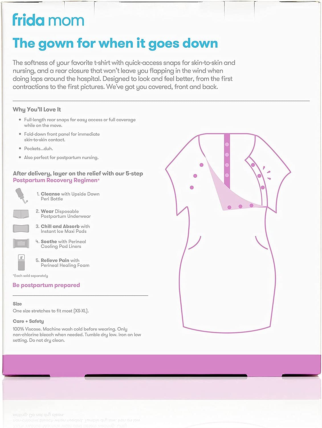 Frida Mom Delivery & Nursing Gown By Frida Frida Mom Yallatoys