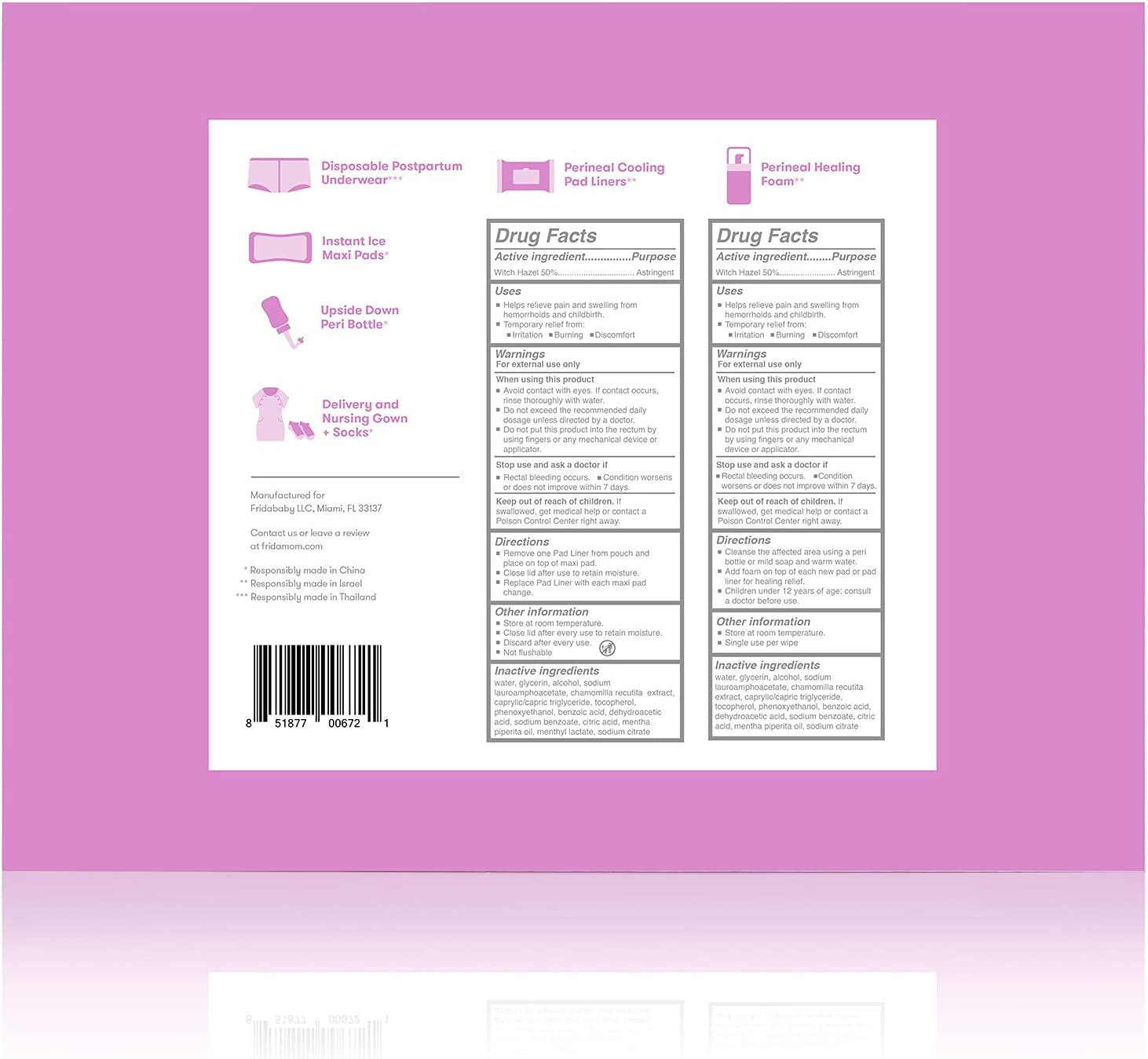 Frida Mom Hospital Kit Labor And Delivery + Postpartum Recovery Kit Frida Mom Yallatoys