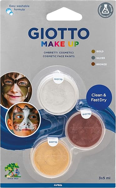 Buy Giotto Face Paint Pan Make Up Colors Pack Of 3pcs | Yallatoys.com