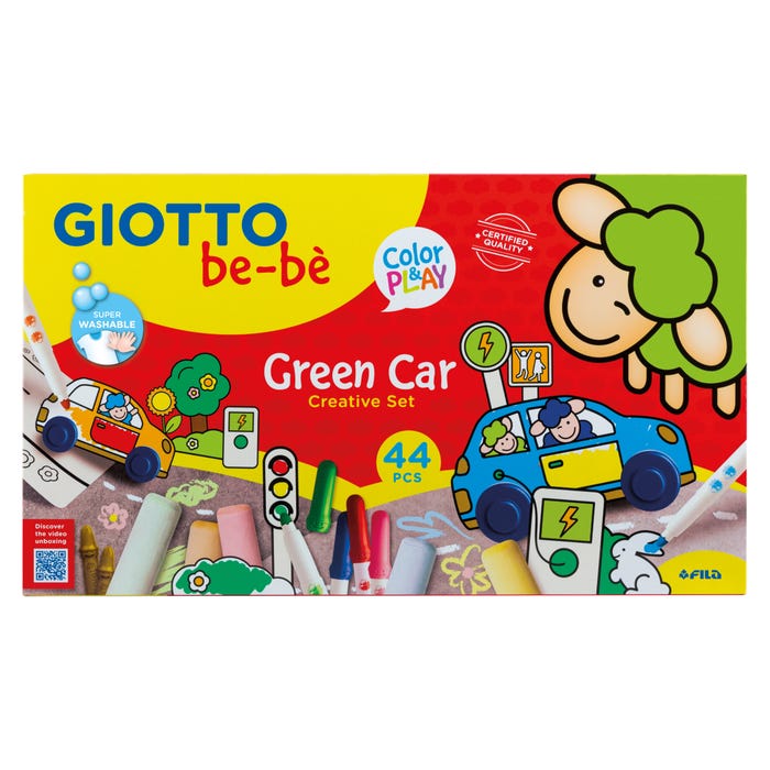 Buy Giotto Be-be Creative Set Green Car 44pcs | Yallatoys.com