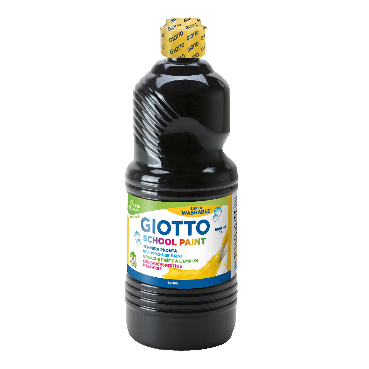 Buy Giotto Tempera School Paint Washable Black 1000ml | Yallatoys.com