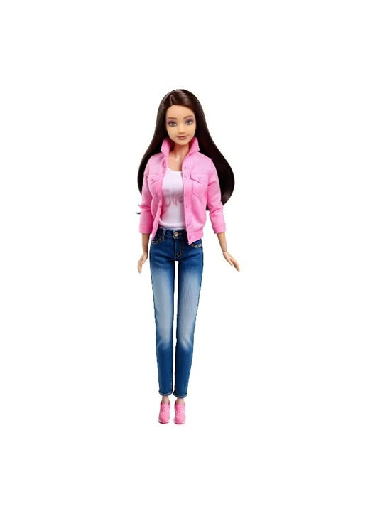 Buy Fulla Doll in Casual Outfit 30cm with Purple Motorbike Playset | Yallatoys.com