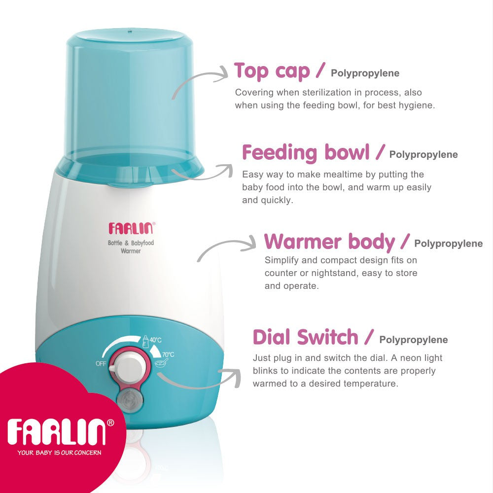 Farlin Classic Bottle & Food Warmer For Baby Farlin Yallatoys