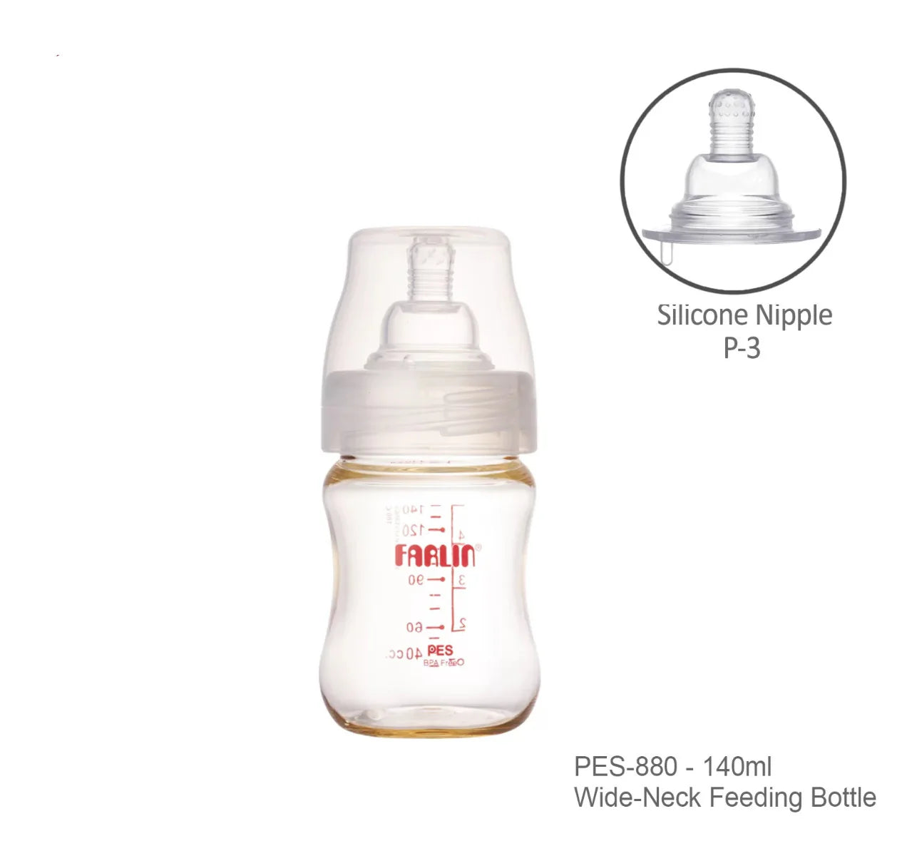 Farlin  Pes Feeding Bottle 140Ml Farlin Yallatoys