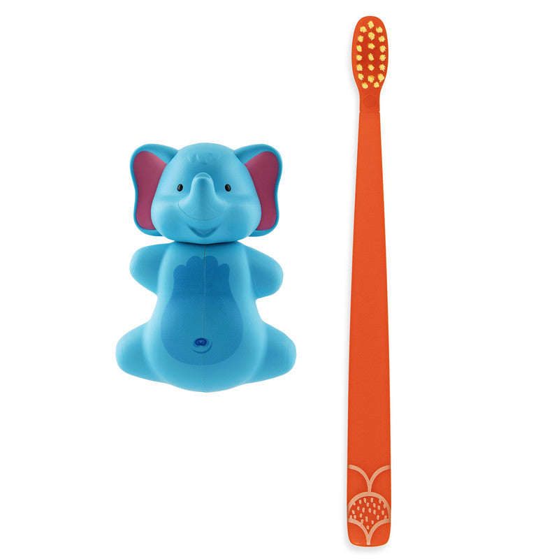 Flipper Fun Animal Elephant Toothbrush Cover and Toothbrush Combo Pack Flipper Yallatoys