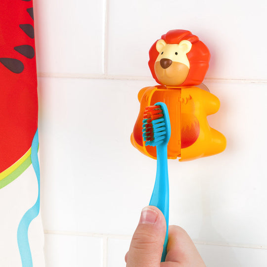 Flipper Fun Animal Lion Toothbrush Cover and Toothbrush Combo Pack Flipper Yallatoys