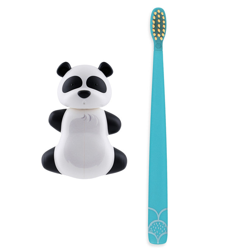 Flipper Fun Animal Panda Toothbrush Cover and Toothbrush Combo Pack Flipper Yallatoys