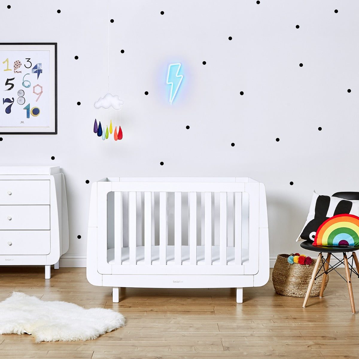 Snuz - SnuzKot Mode Cot Bed â€“ White Snuz Yallatoys
