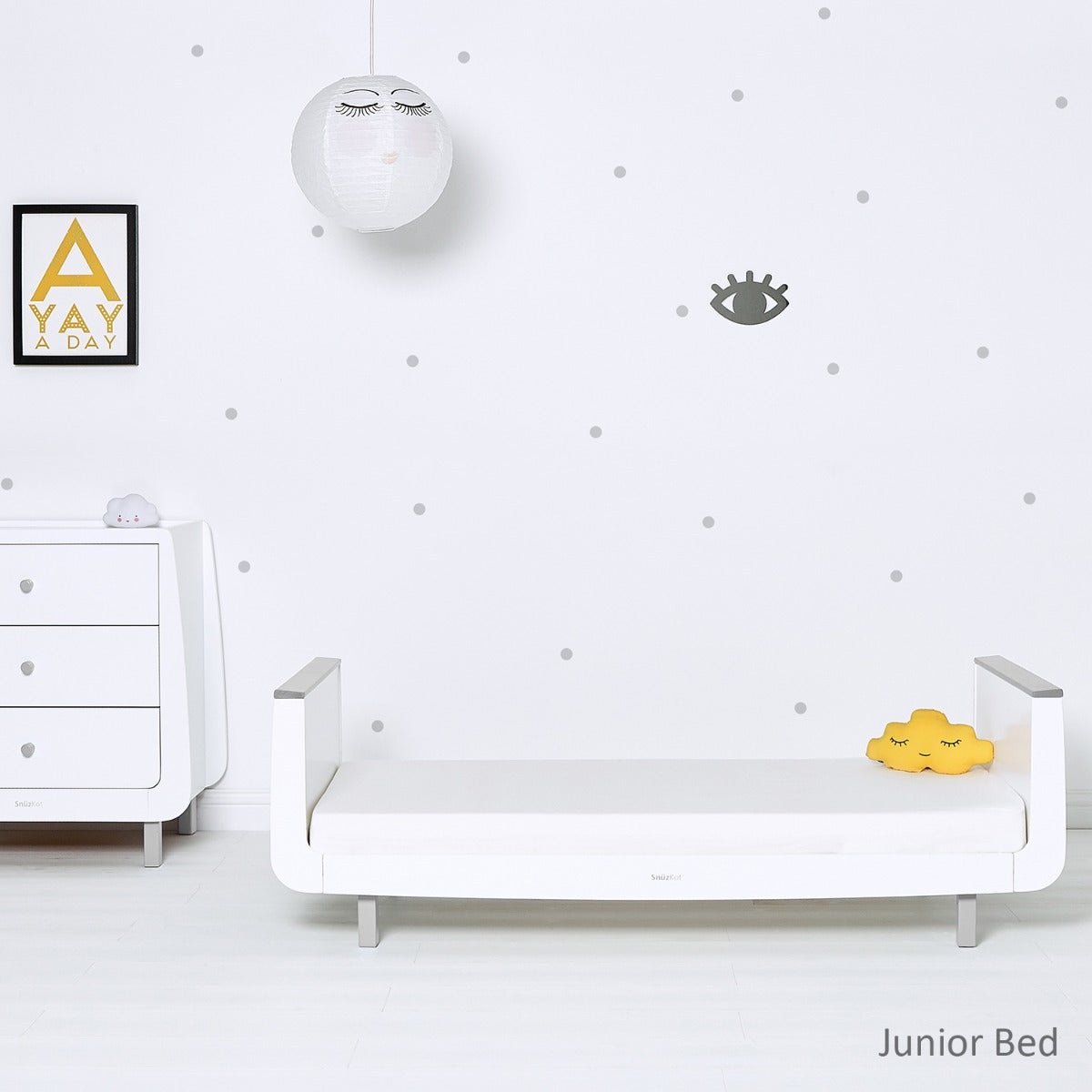 Snuz  Kot Mode Cot Bed Grey Snuz Yallatoys
