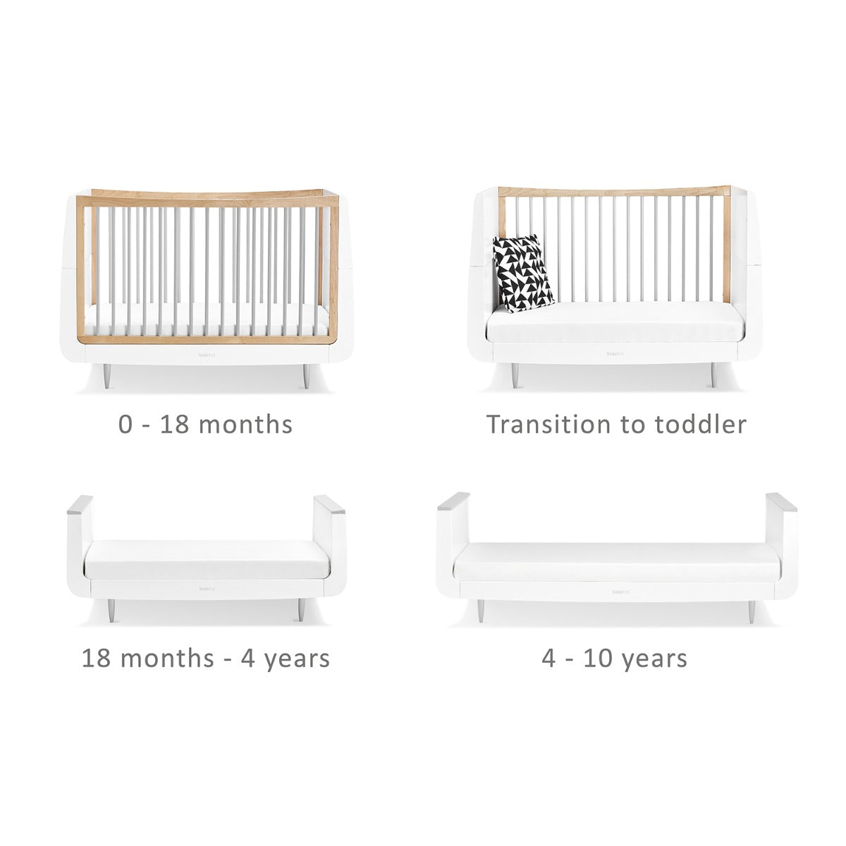 Snuz  Kot Skandi Cot Bed â€“ Grey Snuz Yallatoys
