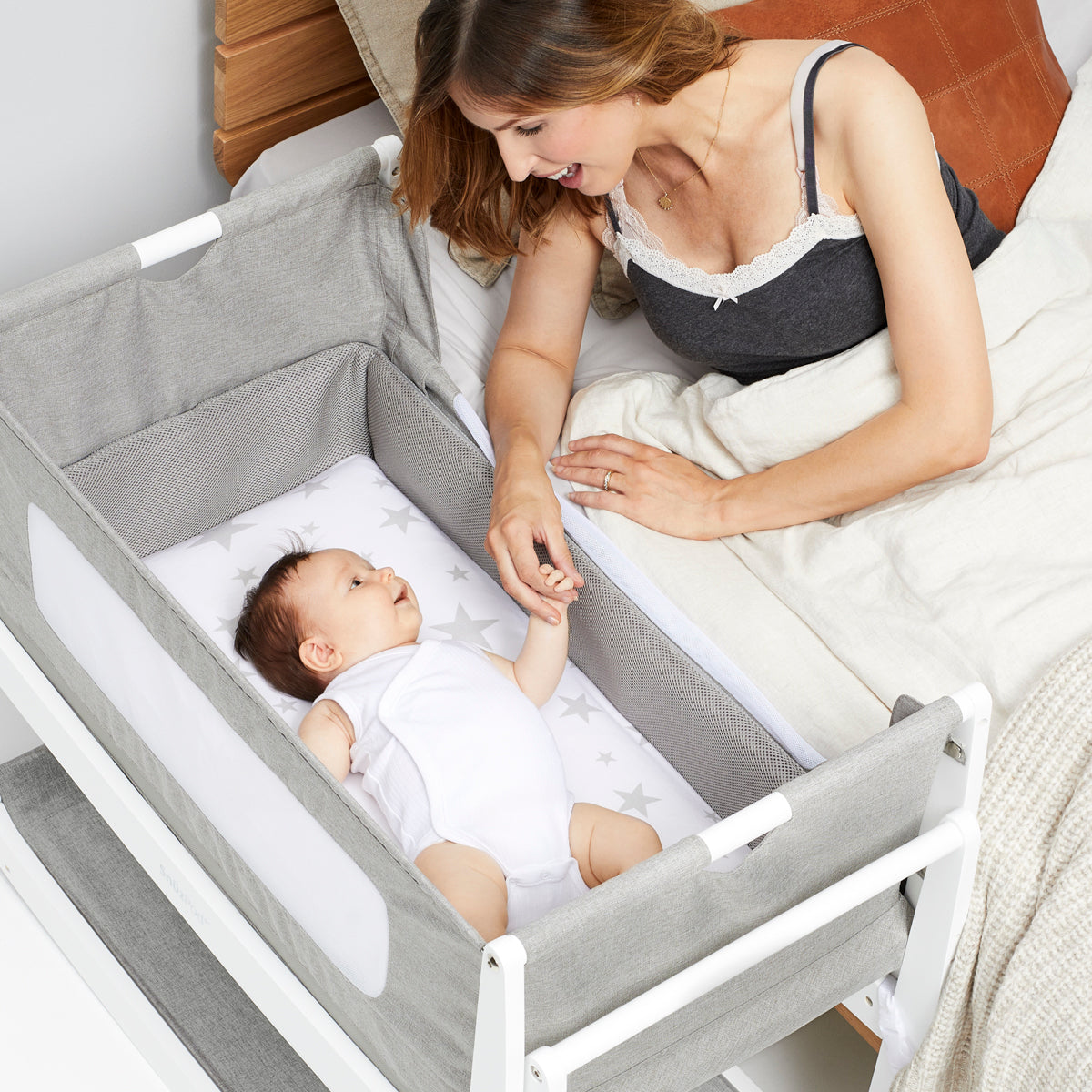 Snuz  Pod4 Bedside Crib Dusk Snuz Yallatoys