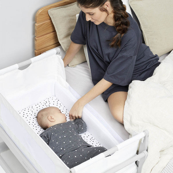 Snuz  Pod4 Bedside Crib Haze Grey Snuz Yallatoys