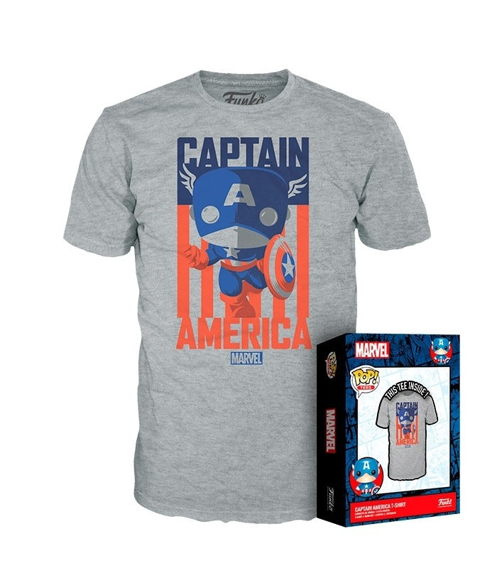 Buy Funko Boxed Tee Marvel Captain America | Yallatoys.com