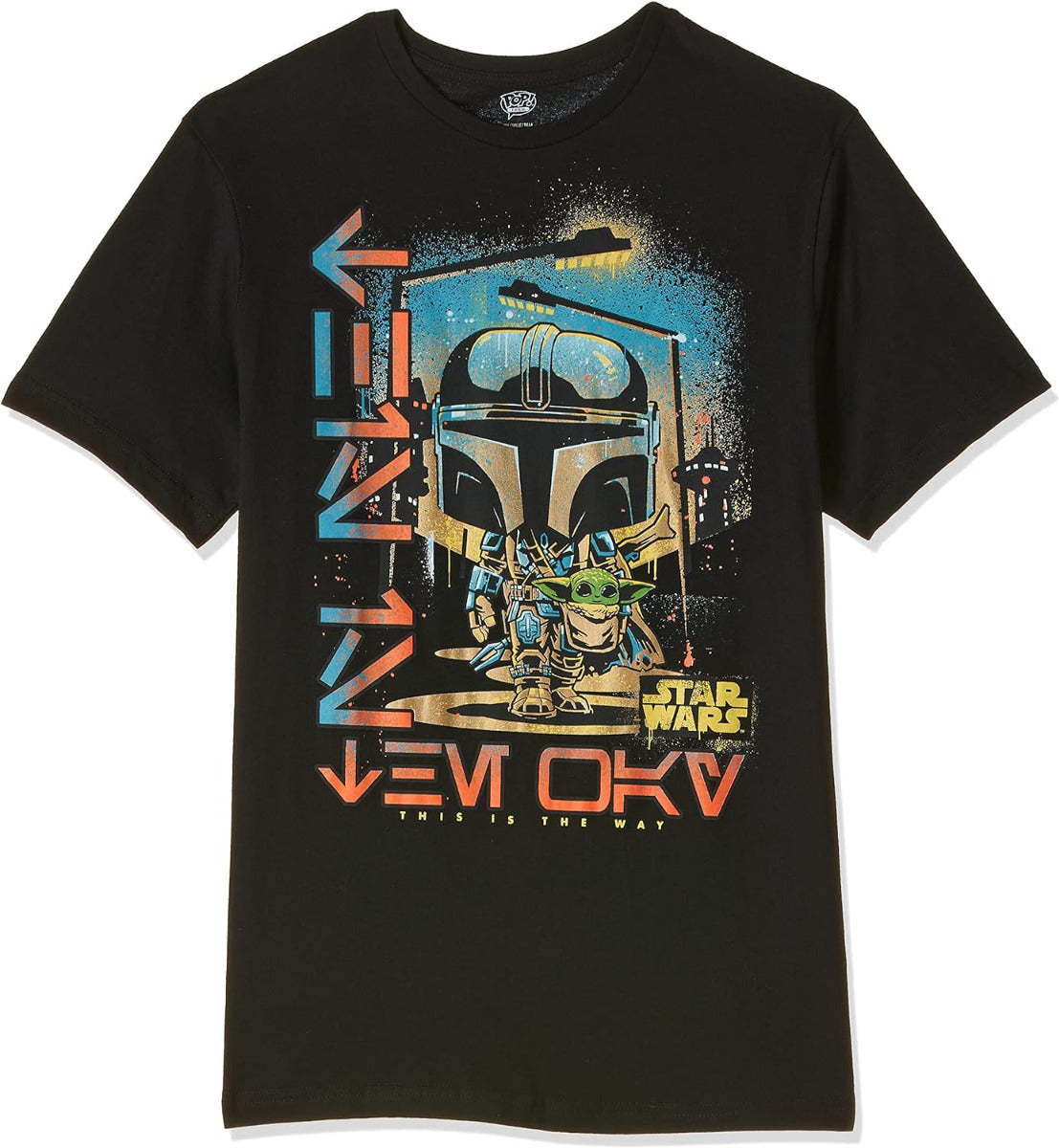 Funko Boxed Tee Star Wars Mandalorian Mando and The Child Funko Yallatoys