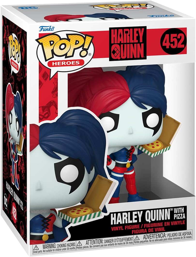 Buy Funko Pop Heroes DC Harley with Pizza | Yallatoys.com