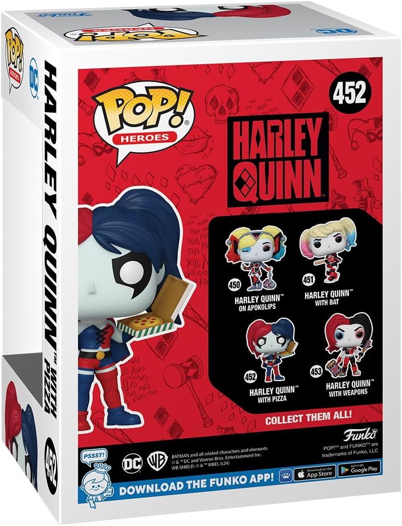Buy Funko Pop Heroes DC Harley with Pizza | Yallatoys.com