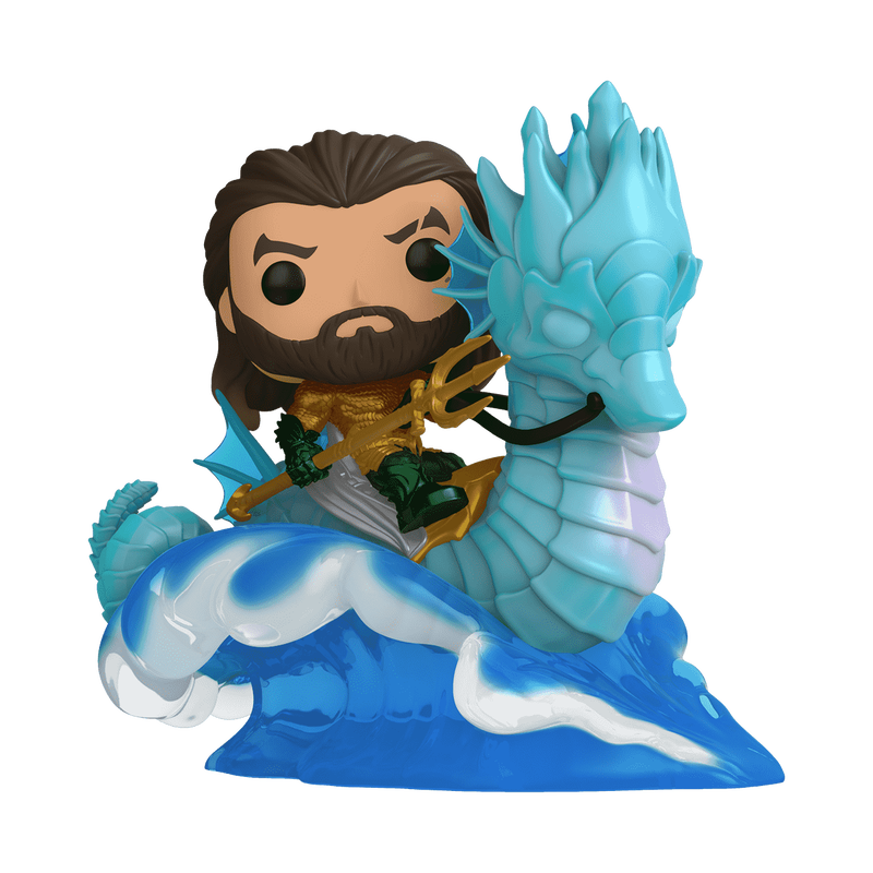 Buy Funko Pop Ride DLX Movies Aquaman and the Lost Kingdom Aquaman on Storm | Yallatoys.com