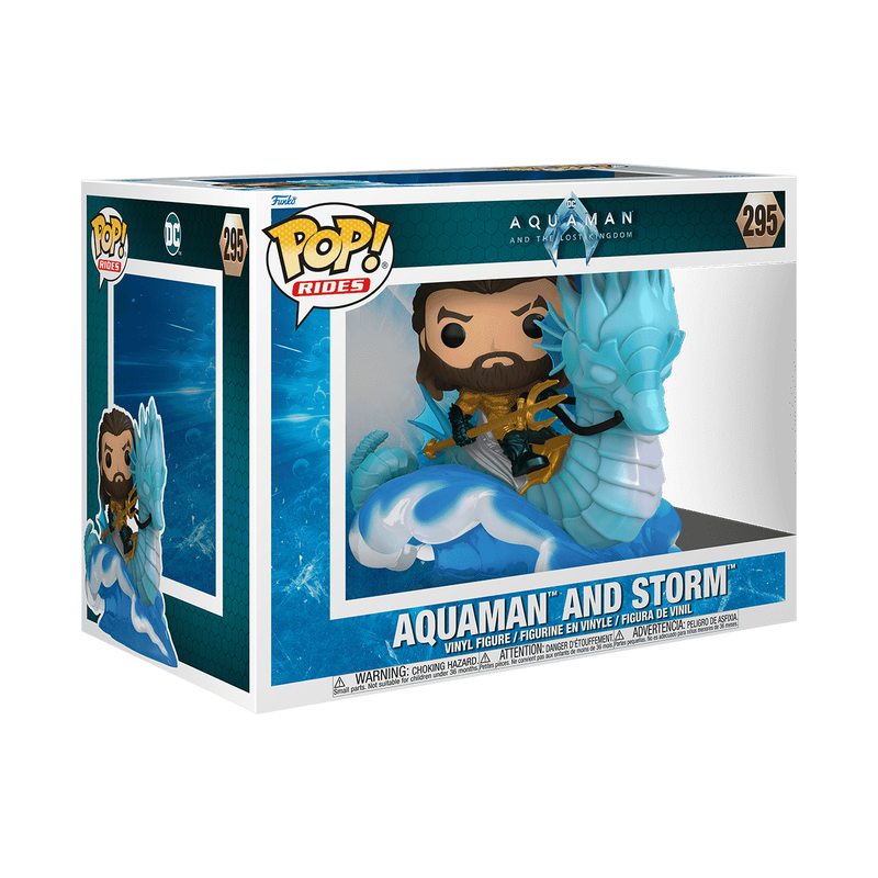 Buy Funko Pop Ride DLX Movies Aquaman and the Lost Kingdom Aquaman on Storm | Yallatoys.com