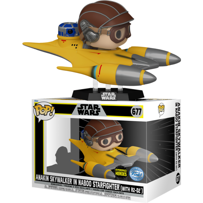 Buy Funko Pop Ride Super DLX Star Wars Anakin in Naboo Starfighter | Yallatoys.com