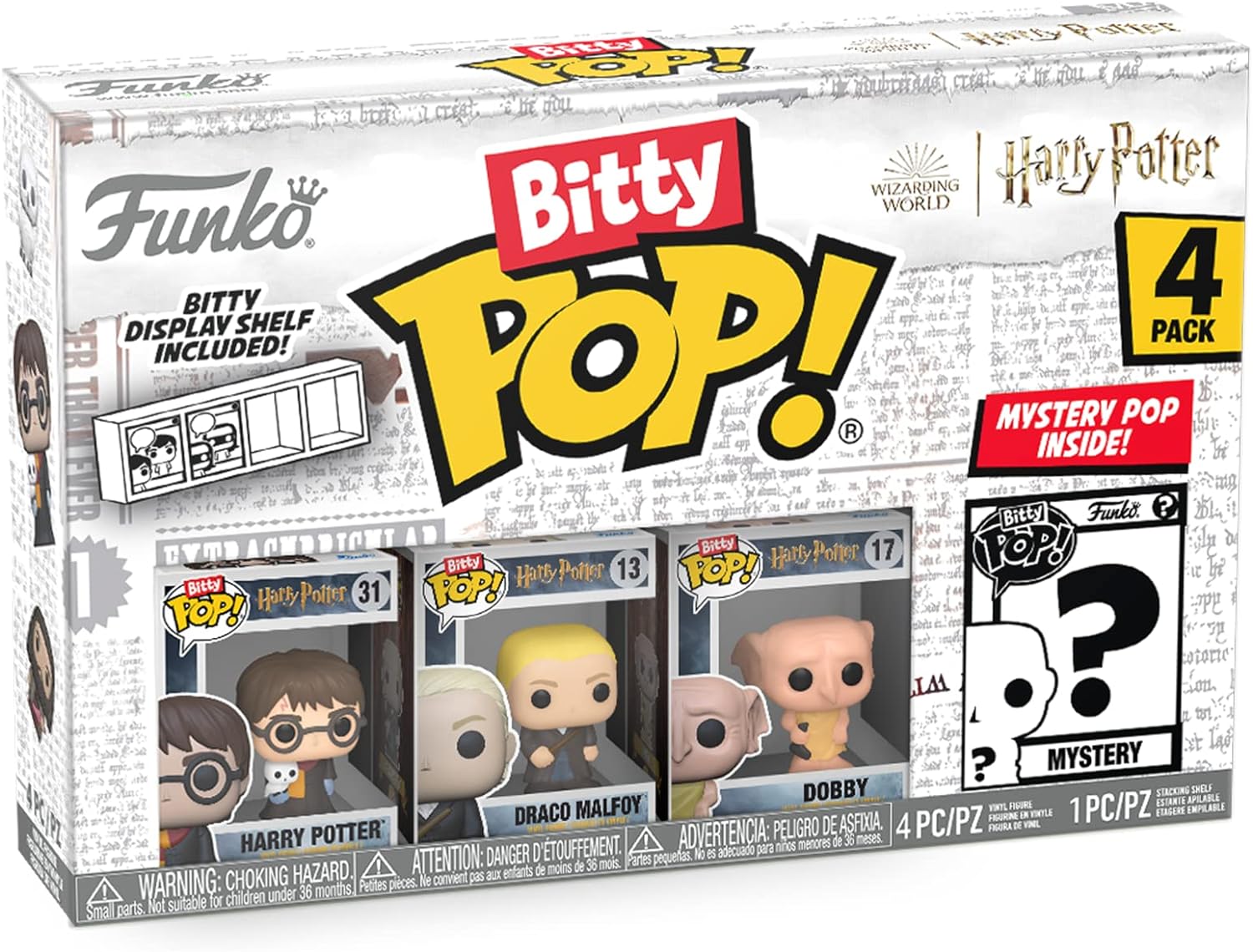Buy Funko Pop Bitty Movies Harry Potter Harry in Robe with Scarf 4pack | Yallatoys.com