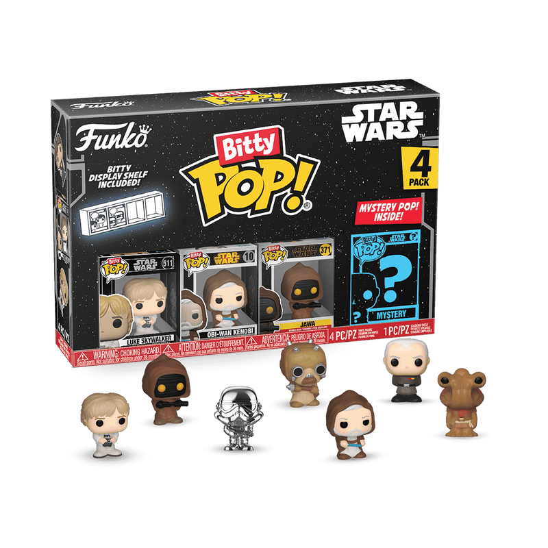 Buy Funko Pop Bitty Star Wars Luke 4pack | Yallatoys.com