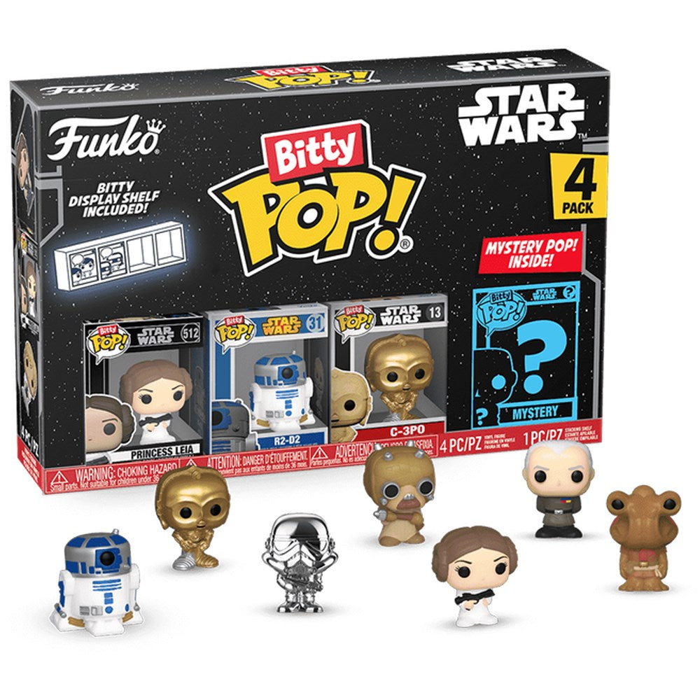 Buy Funko Pop Bitty Star Wars Leia 4pack | Yallatoys.com