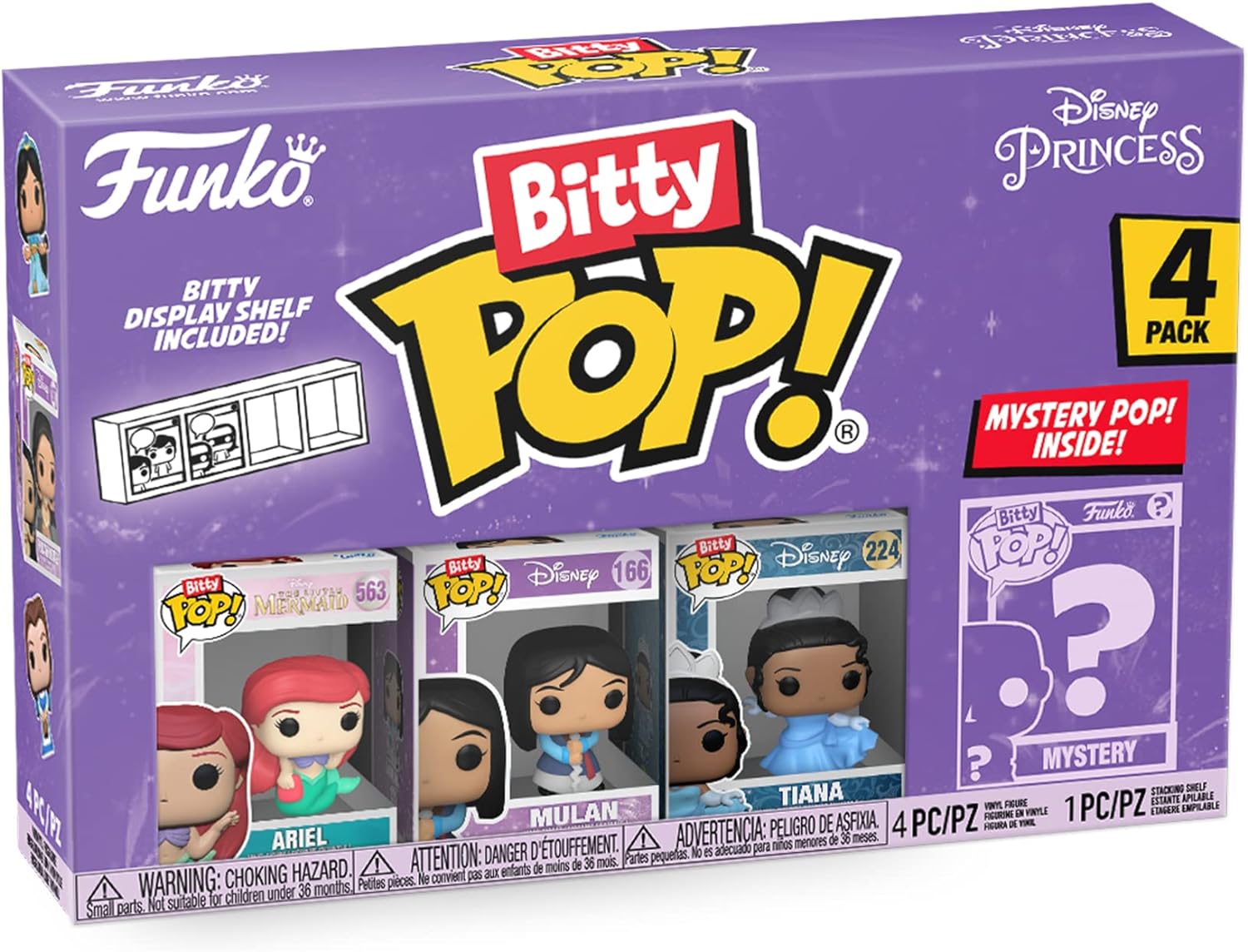 Buy Funko Pop Bitty Disney Disney Princesses Ariel 4pack | Yallatoys.com