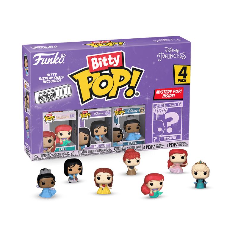 Buy Funko Pop Bitty Disney Disney Princesses Belle 4pack | Yallatoys.com