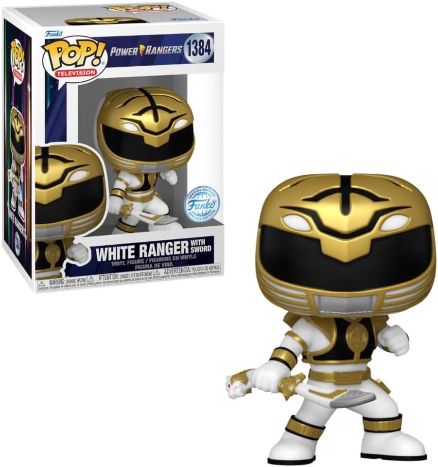 Buy Funko Pop Tv Mighty Morphin Power Ranger 30th White Ranger with Sword | Yallatoys.com