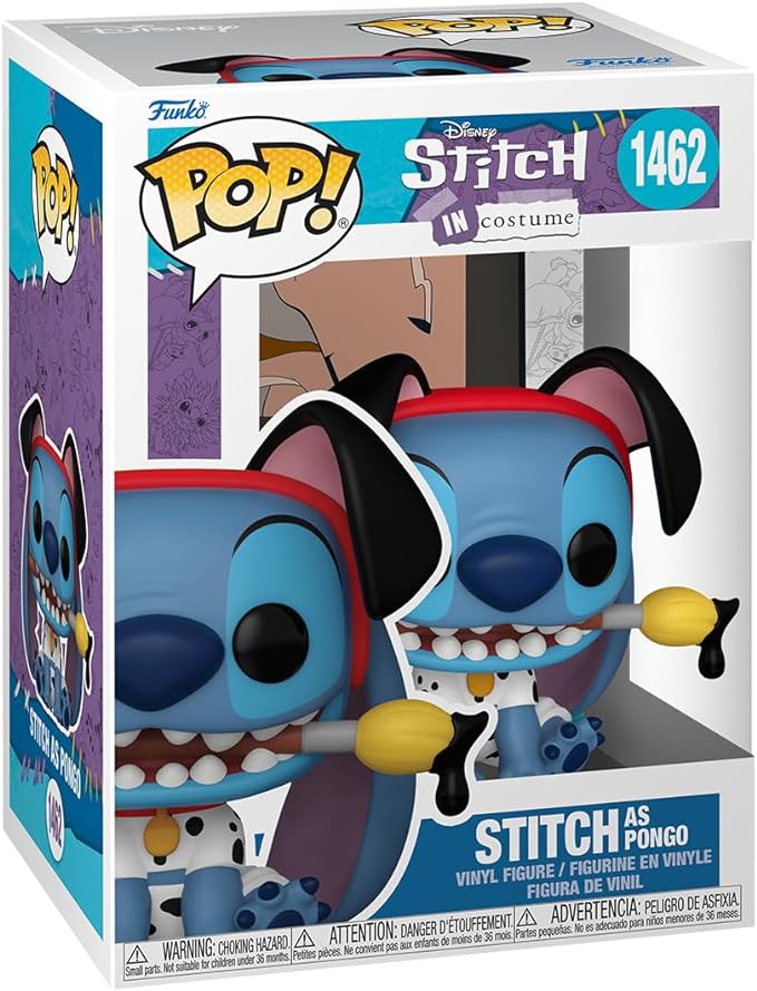 Buy Funko Pop Disney Stitch in Costume 101 Dalmatians Stitch as Pongo | Yallatoys.com