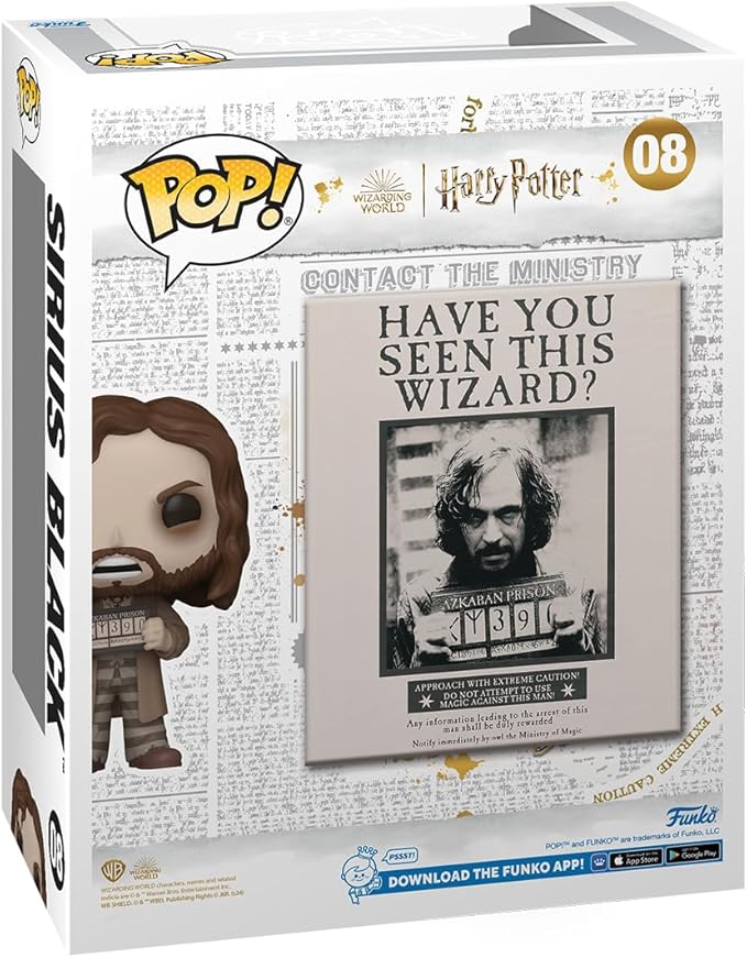 Buy Funko Pop Cover Harry Potter Prisoner of Azkaban Poster with Sirius Black | Yallatoys.com