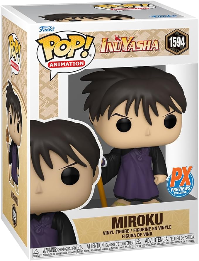Buy Funko Pop Animation Inuyasha Miroku Previews Exclusive | Yallatoys.com