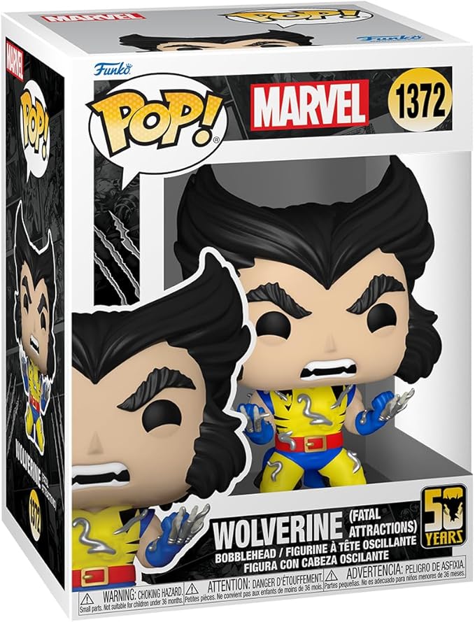 Buy Funko Pop Marvel Wolverine 50th Anniversary Wolverine Fatal Attractions | Yallatoys.com