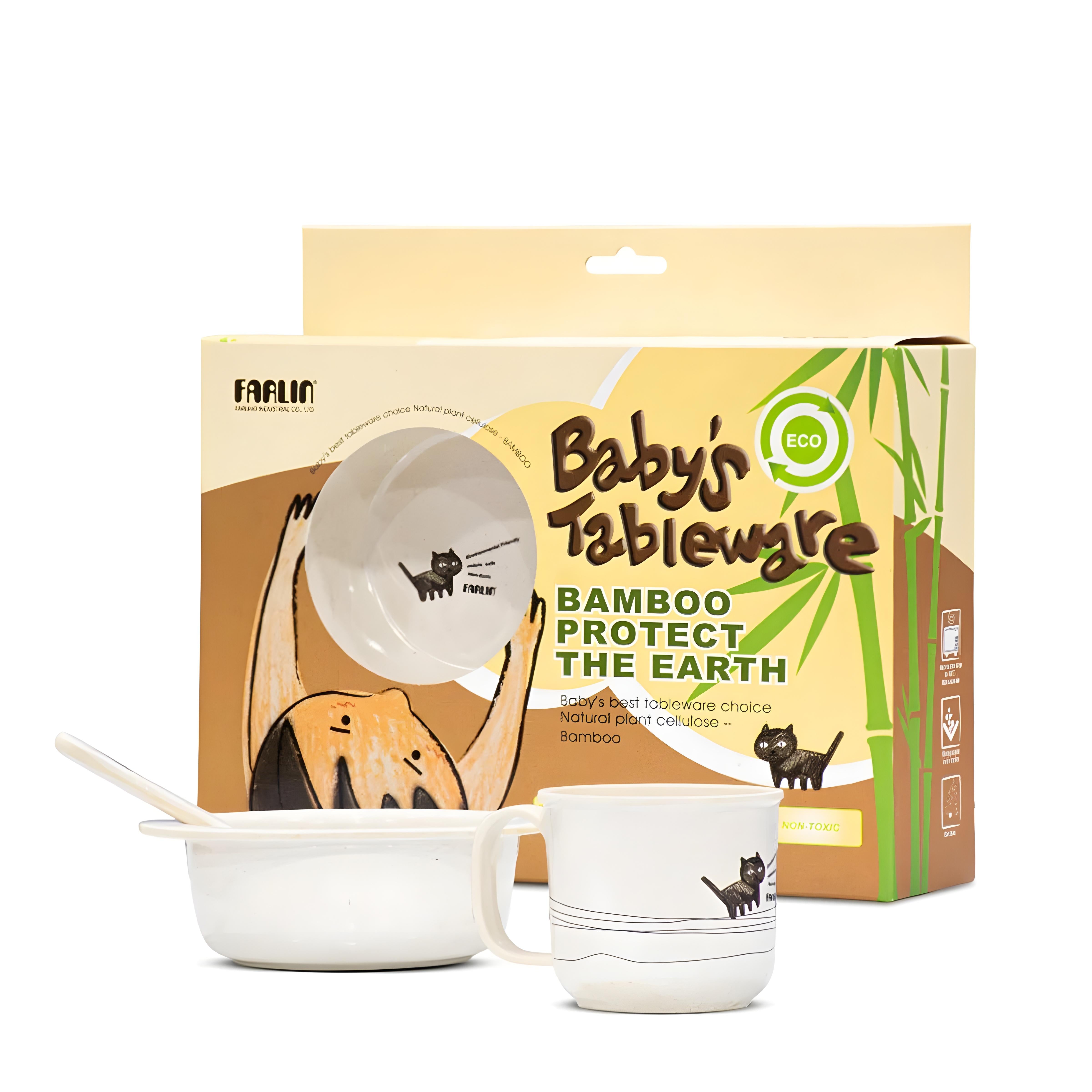 Farlin Bamboo Tableware (Sold Separately Subject To Availability) Farlin Yallatoys