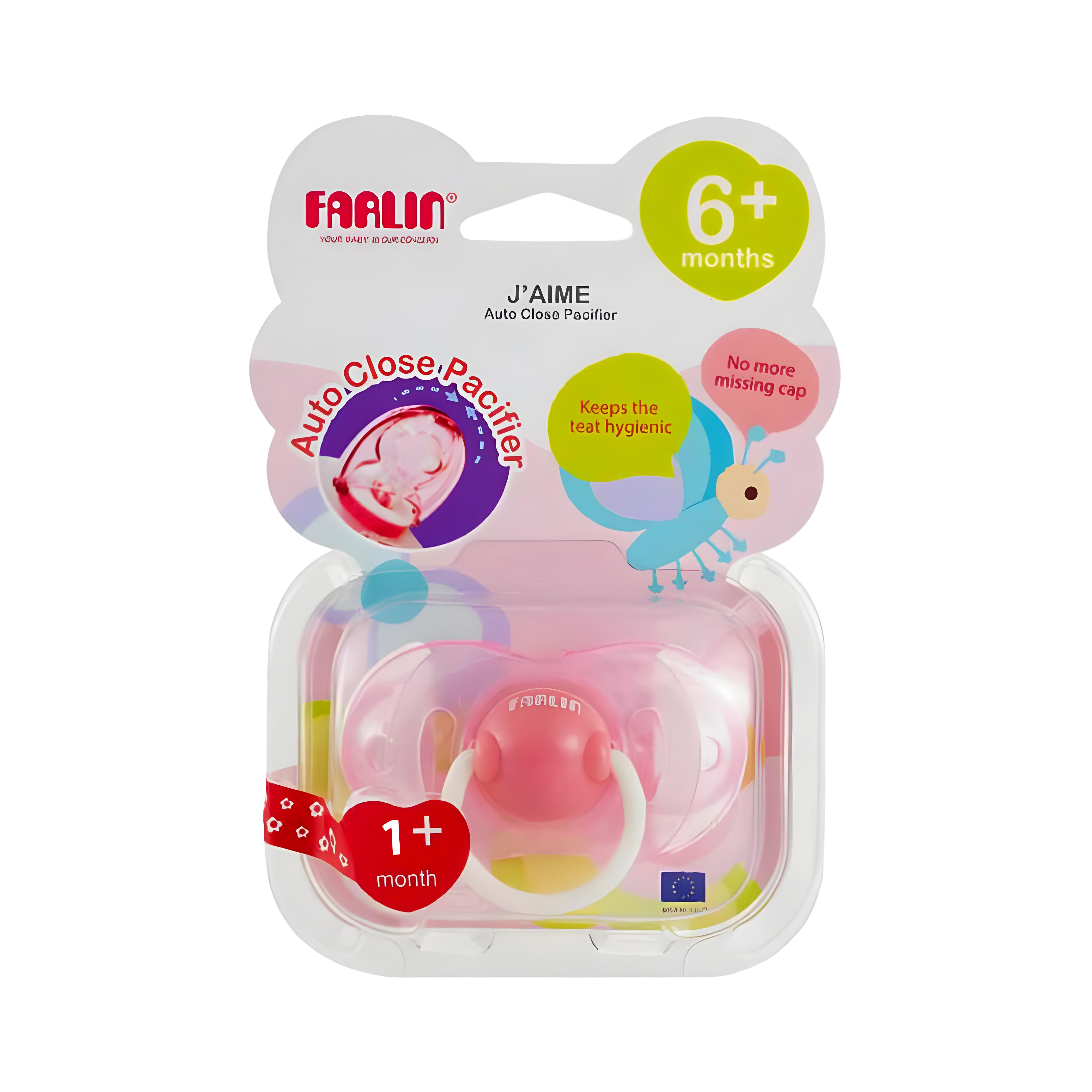 Farlin  Auto-Close Pacifier +6M Farlin Yallatoys