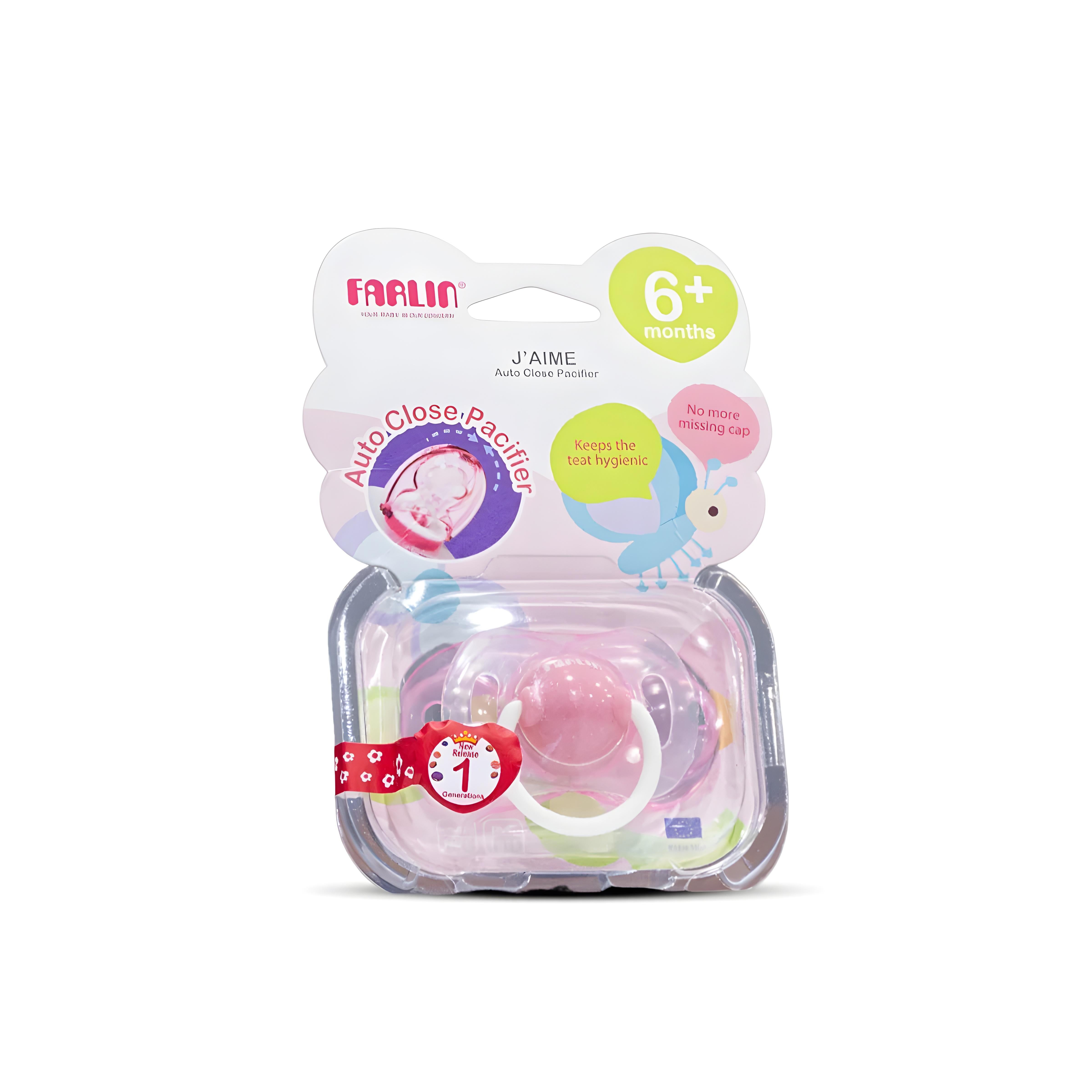 Farlin  Auto-Close Pacifier +6M Farlin Yallatoys